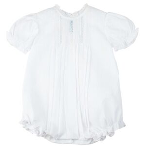 NWT - Feltman Brothers Pintucks & Lace Bubble for Baby Girl